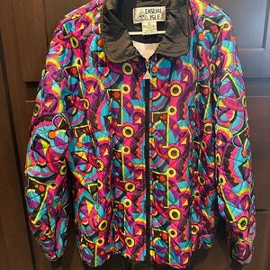 Casual Isle Black and Gray Jacket